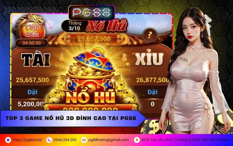 Top 3 Game Nổ Hũ 3D Đỉnh Cao Tại PG88